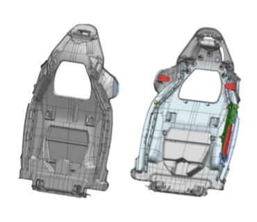 Quarta parete sedile anteriore Maserati